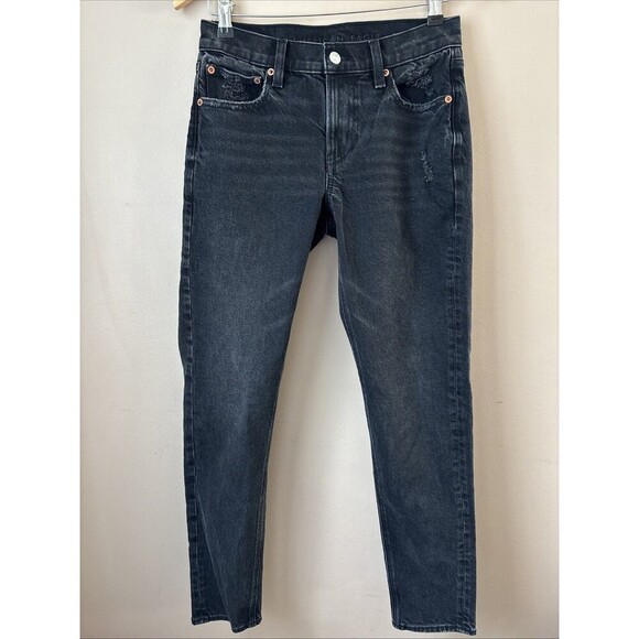 American Eagle Outfitters Denim - American Eagle Women's 90's Skinny Black Denim Jeans Distressed Size 2R